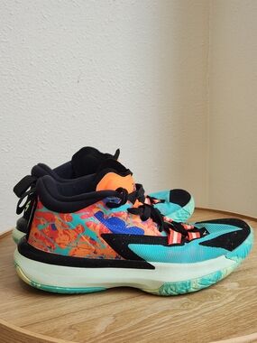 Nike Jordan Zion 1 Project Z Hyper Jade High-Top Youth Sneakers